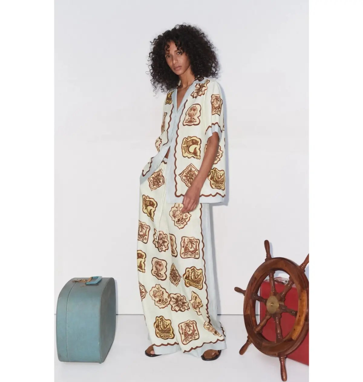 Alemais Relic Shirt and Pant Set Print Size AU 14 photo 2