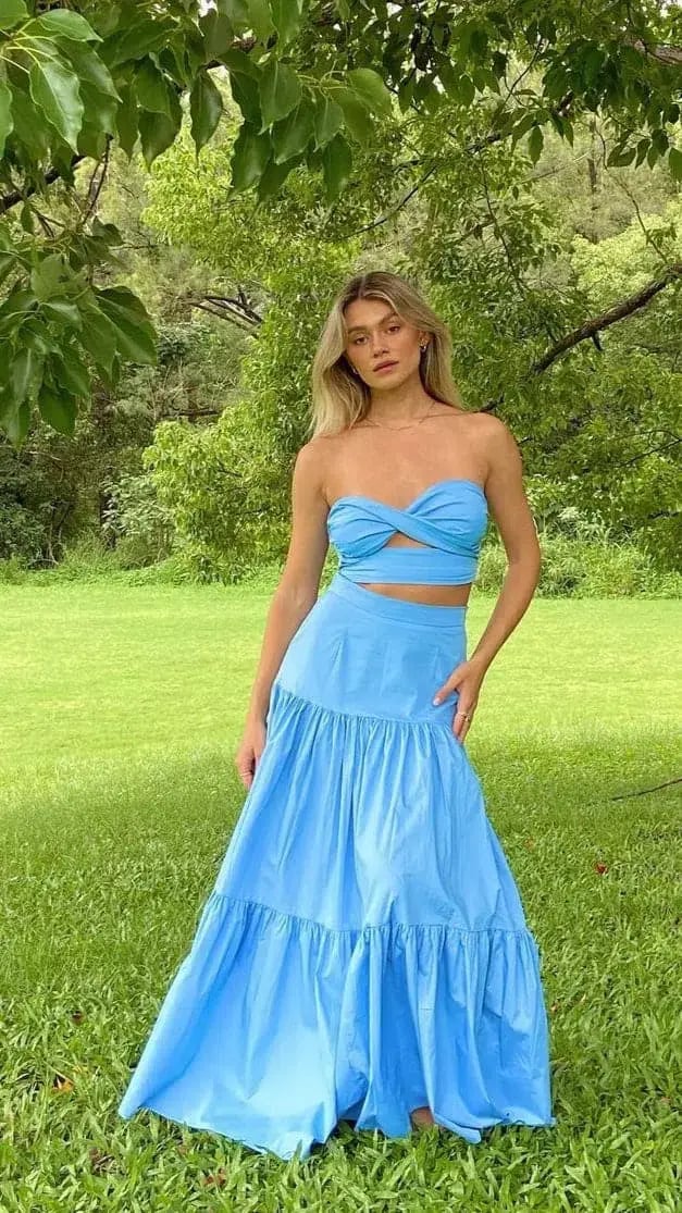Runway the Label Ayla Set in Periwinkle Blue Size 8 photo 2