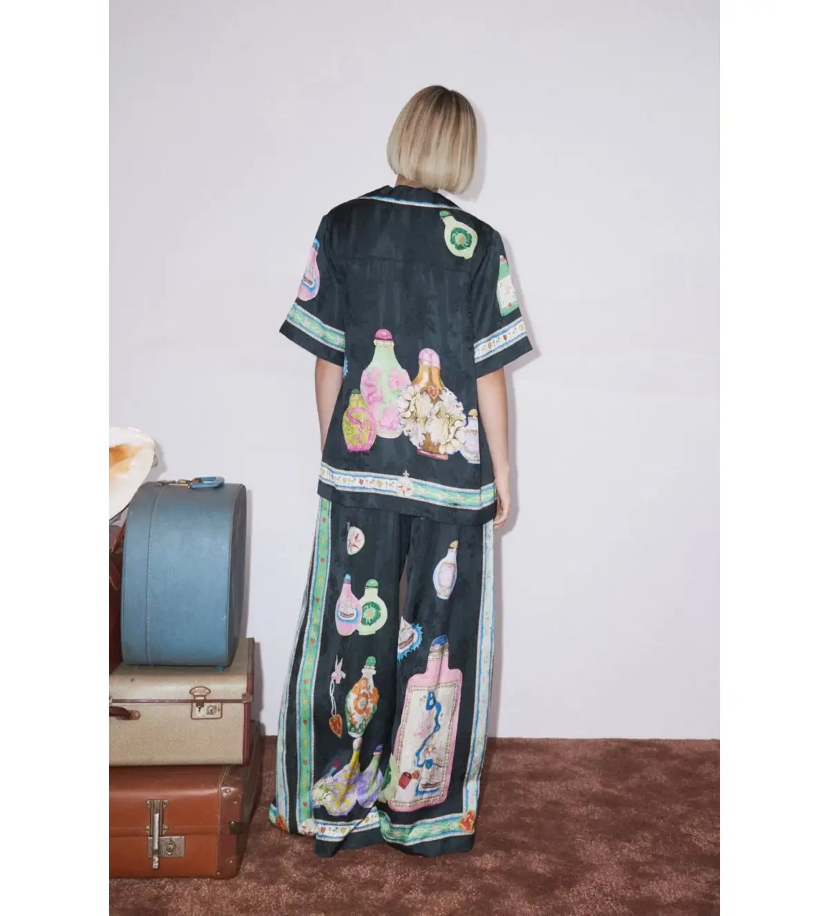 Alemais Royal Shirt and Pant Size 14 Set Print photo 3