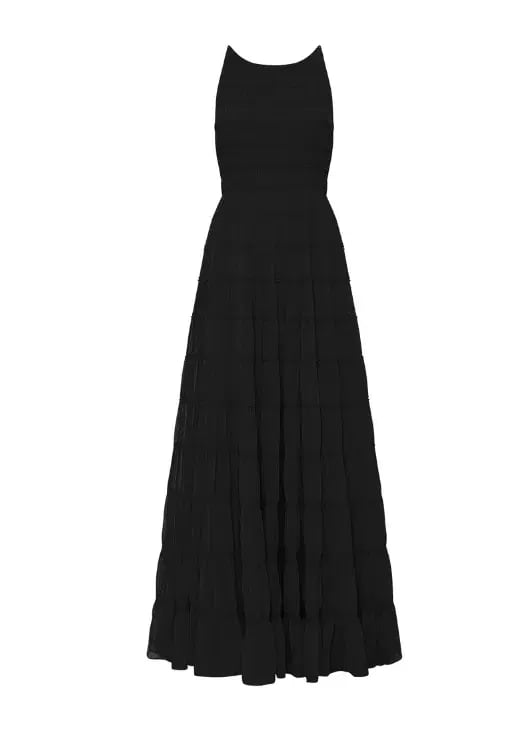Aje Rosewood Ruched Maxi Dress Black Size 6 photo 4