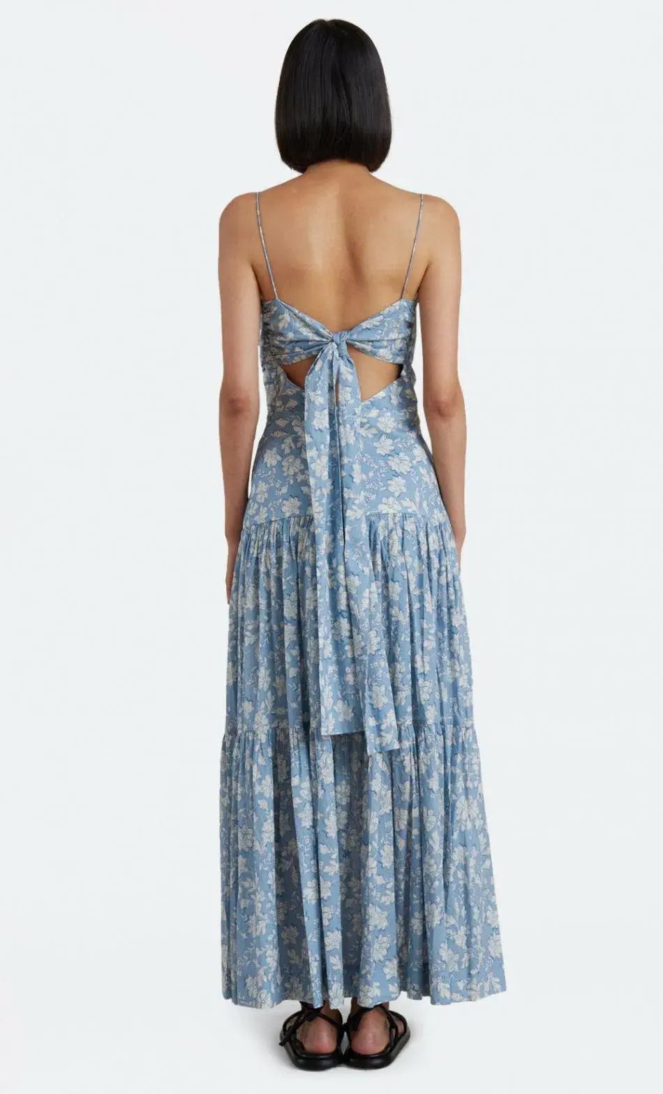 Bec & Bridge Floral Skies Maxi Dress Blue Size 8 photo 3