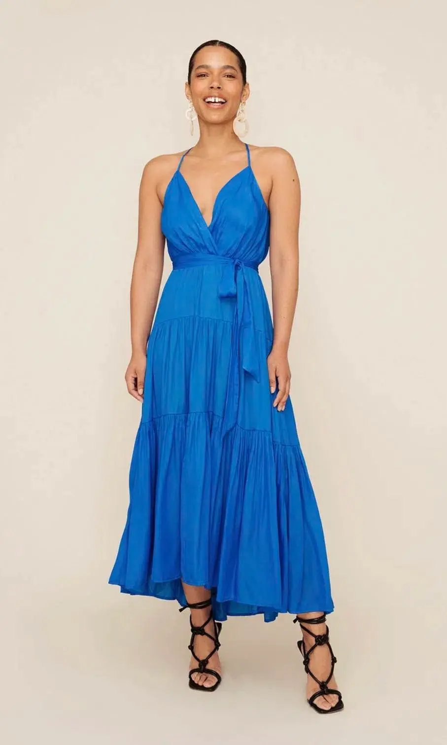 Sheike Sirocco Maxi Dress Cobalt Blue Size 14 photo 2