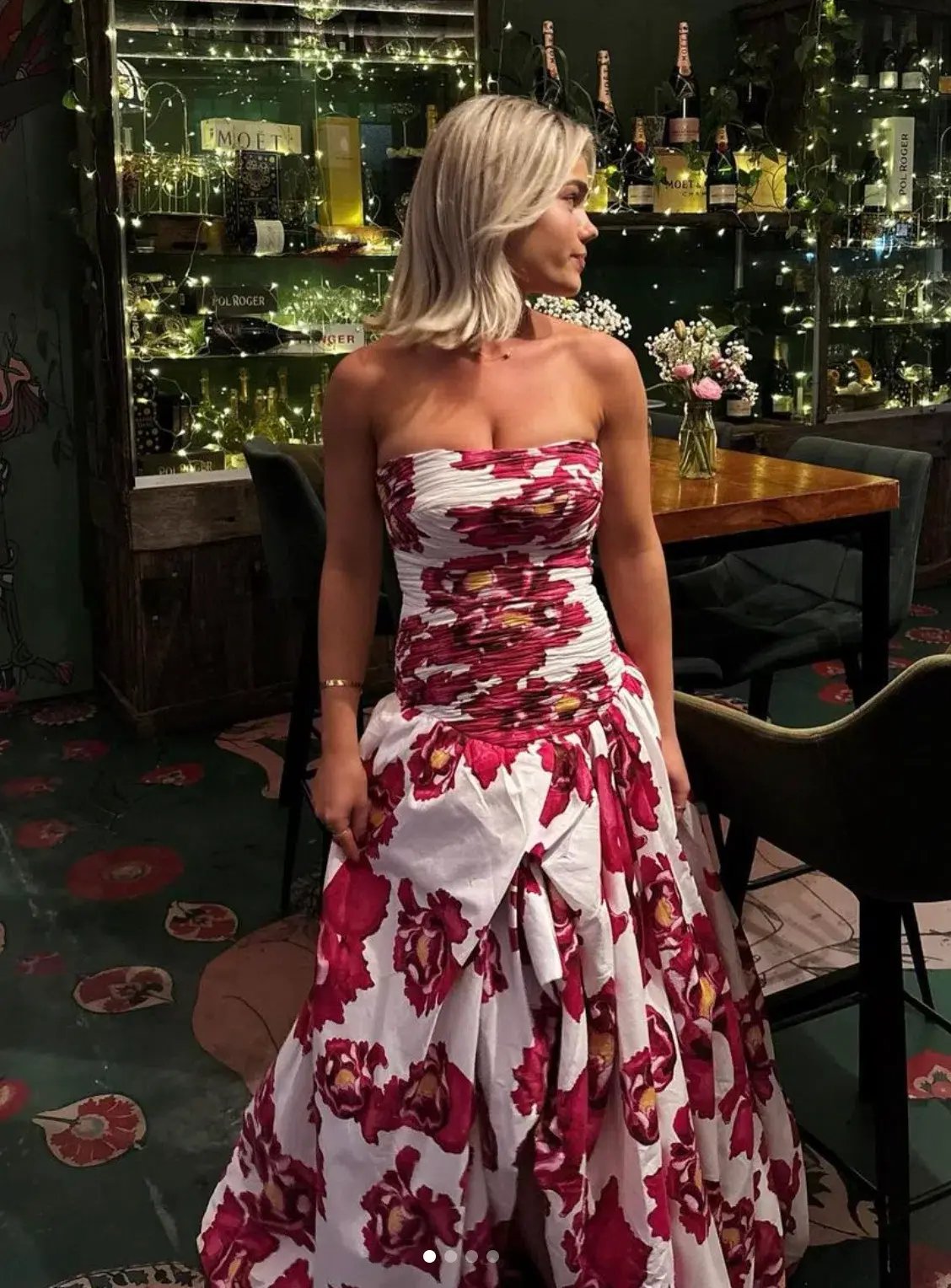 Aje Behold Maxi Dress Blooming Blooms Size 10 photo 5