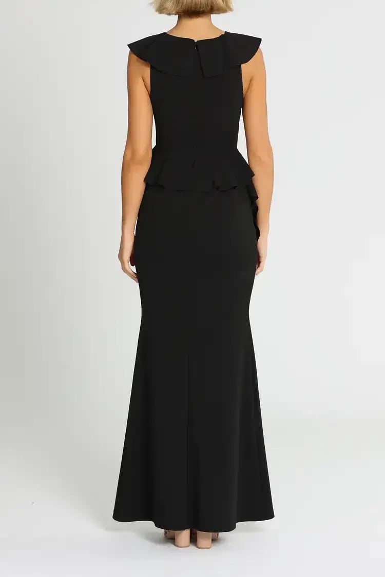 Pasduchas Verve Gown in Black Size 6 photo 3