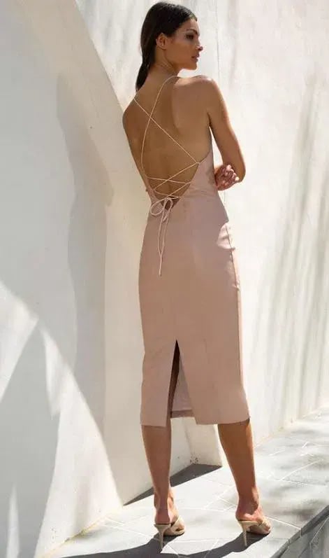 Misha Rory Dress Nude Size 8 photo 4