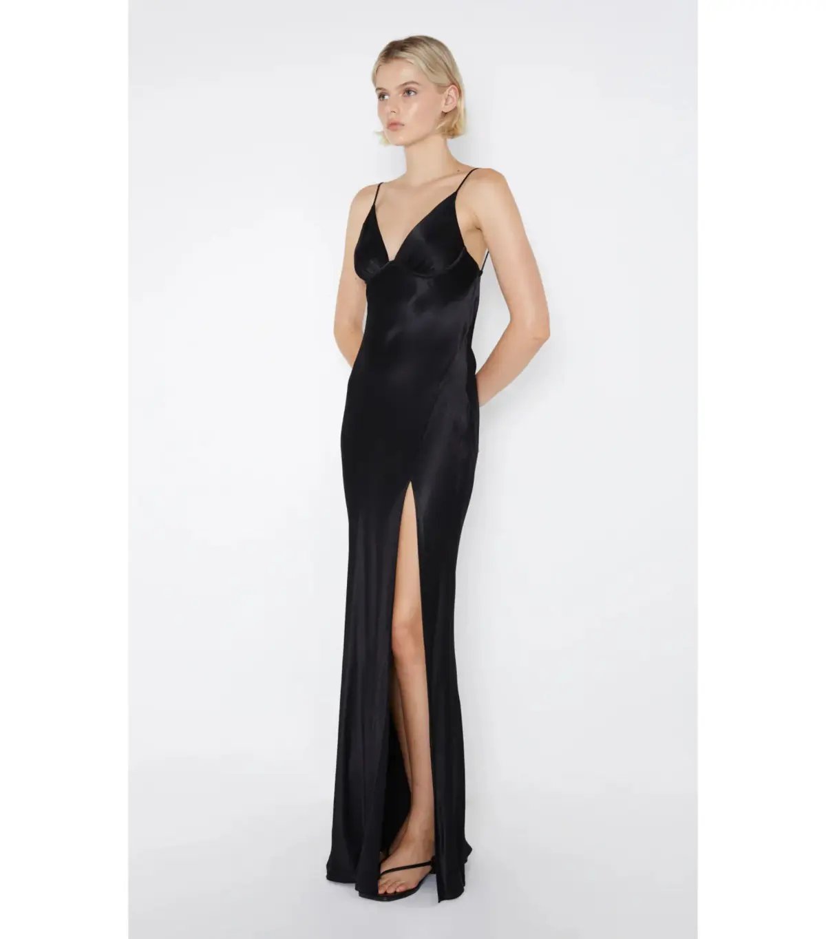 Bec & Bridge Ren Split Maxi Dress Black Size AU 8 photo 2