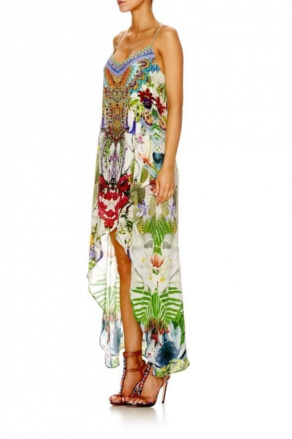 Camilla Exotic Hypnotic Shoestring Double Layer Dress Size 8 photo 5