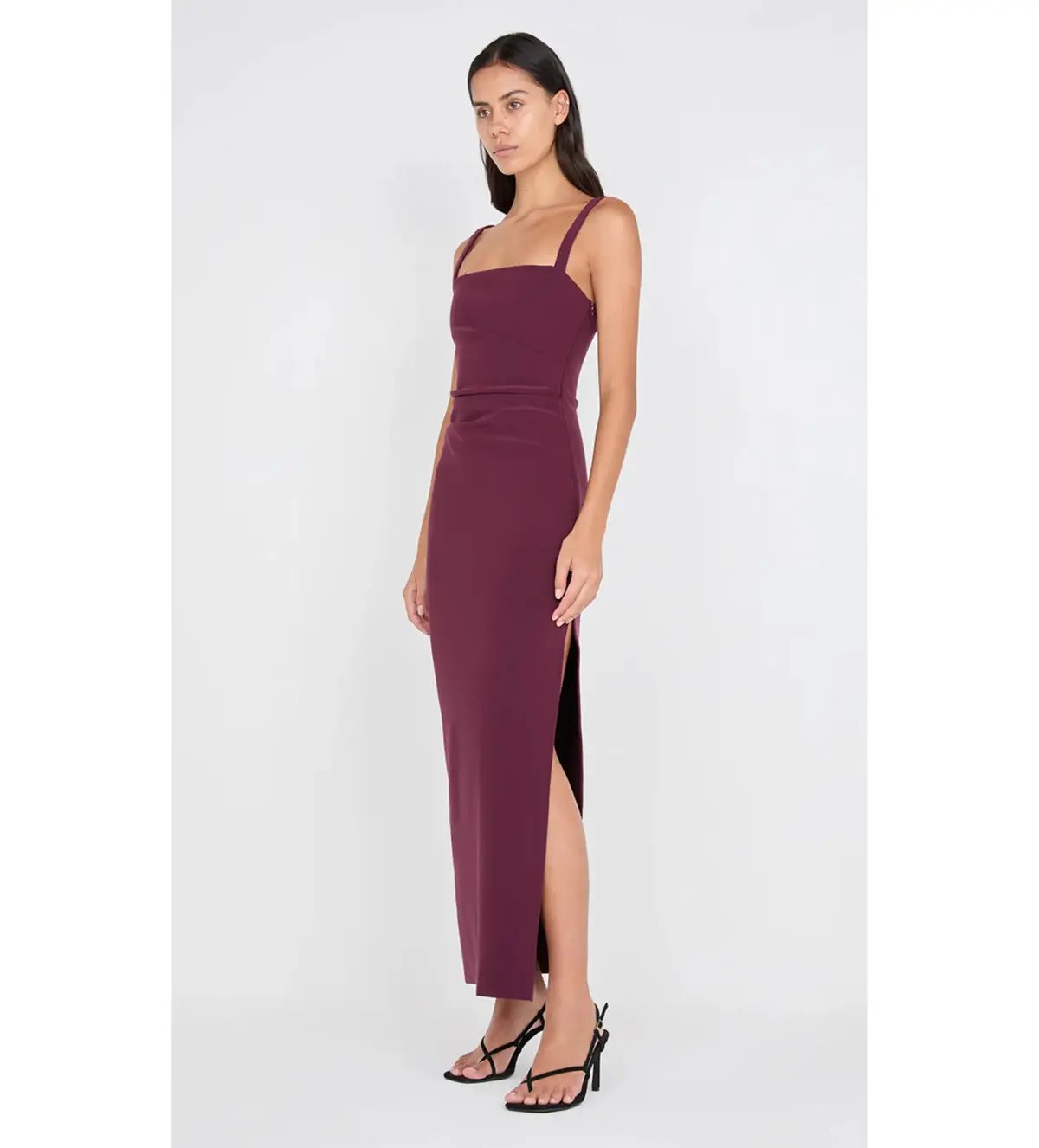 Bec & Bridge Leora Tuck Maxi Dress in Plun Size AU 6 photo 2