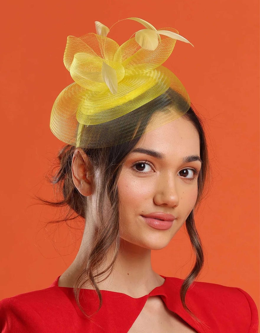 Morgan & Taylor Elisa Fascinator, Yellow photo 4