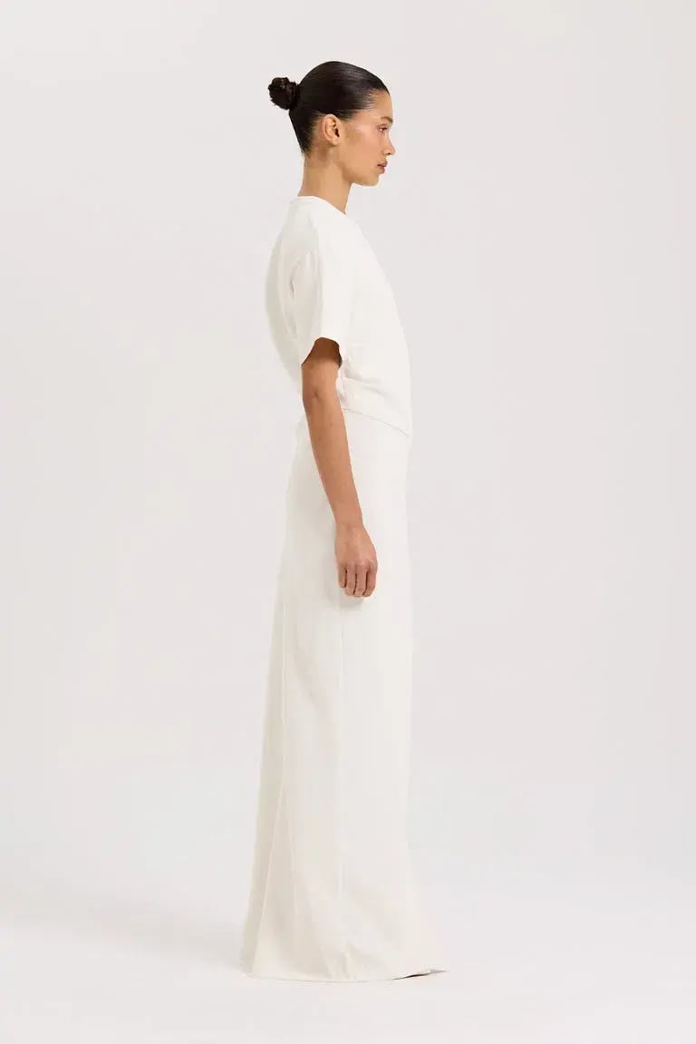 Henne Avila Maxi Gown White Size 10 photo 4