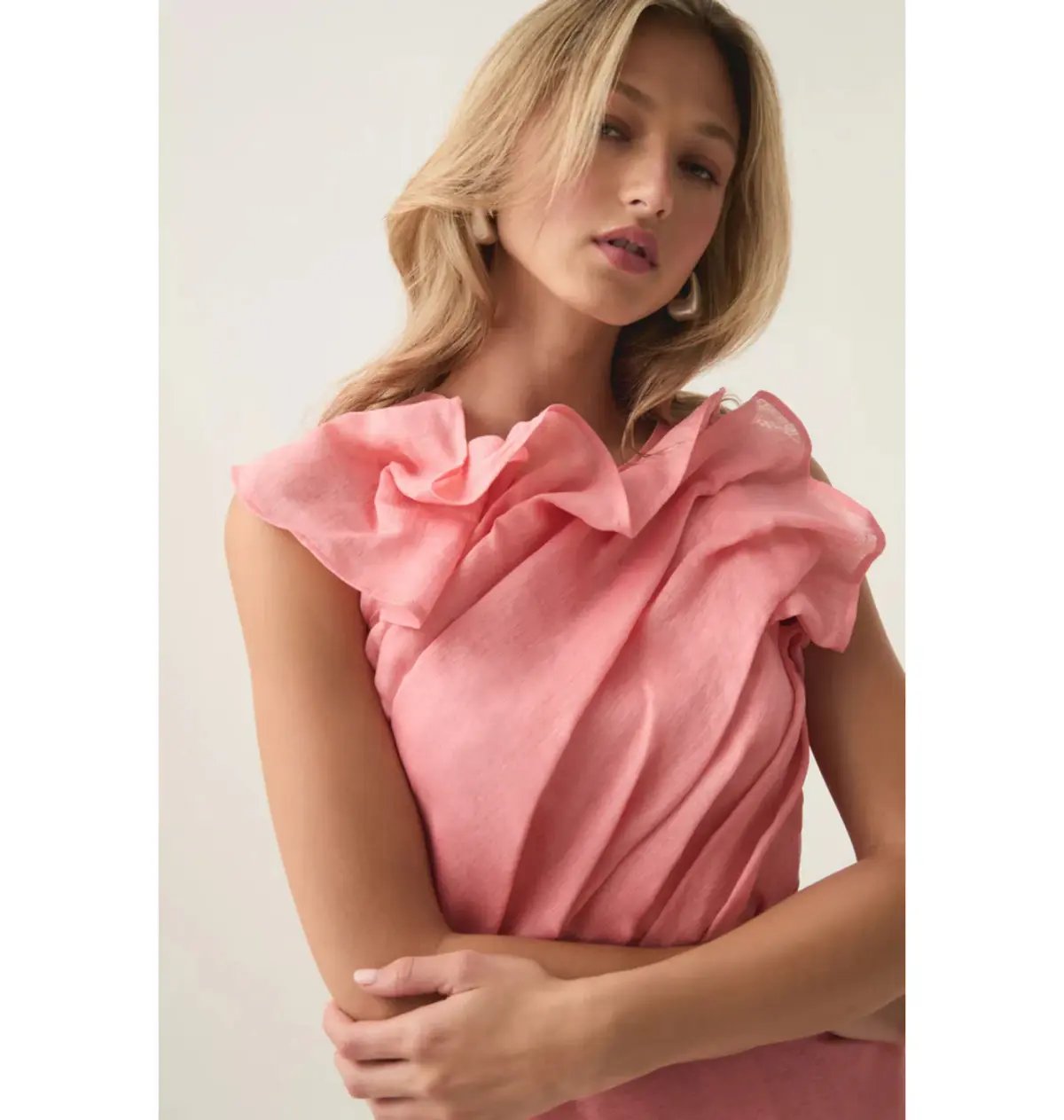 Aje Genesis Midi Dress Washed Coral Size AU 10 photo 2
