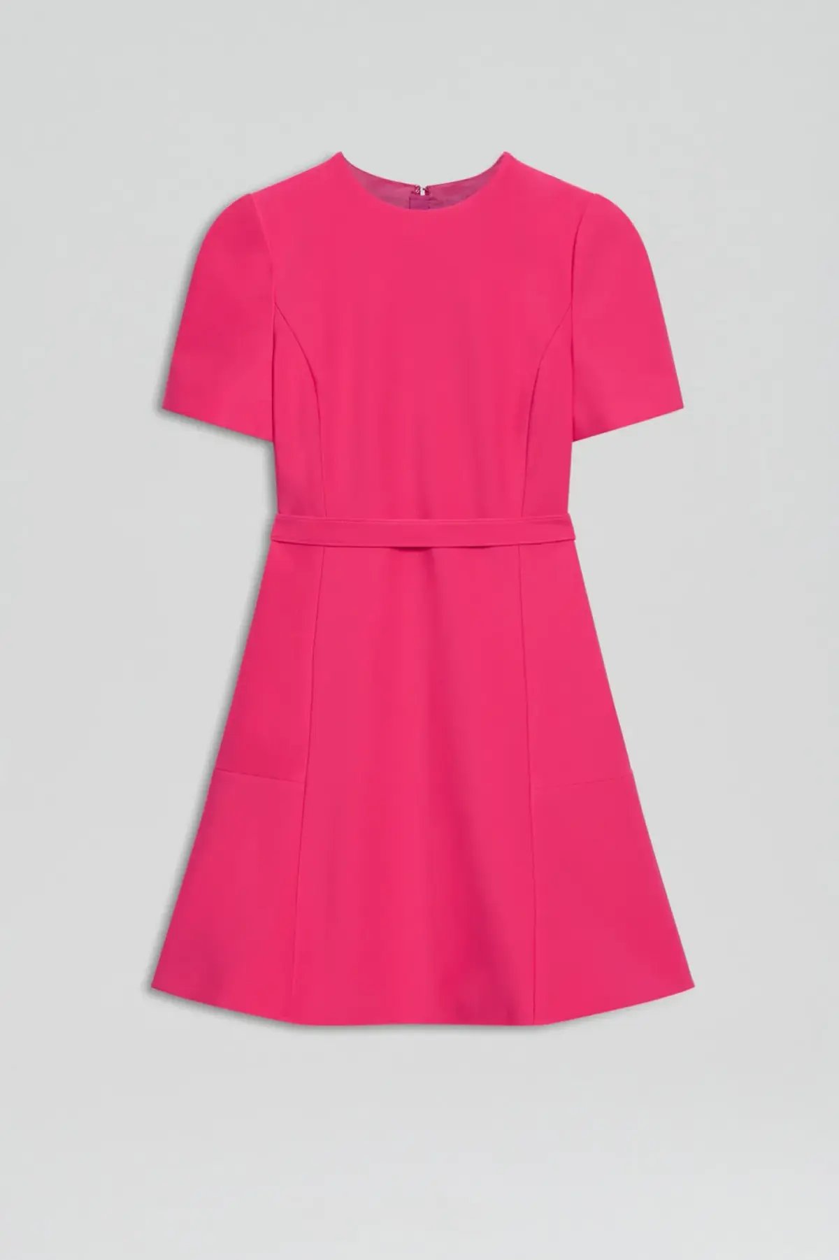 Scanlan Theodore Italian Milano Short Sleeve Dress in Raspberry Size AU 6 photo 4
