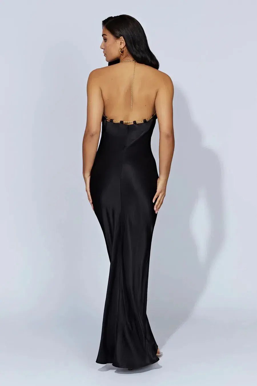 Meshki Sylvie Chain Maxi Dress Black Size AU 6 photo 2