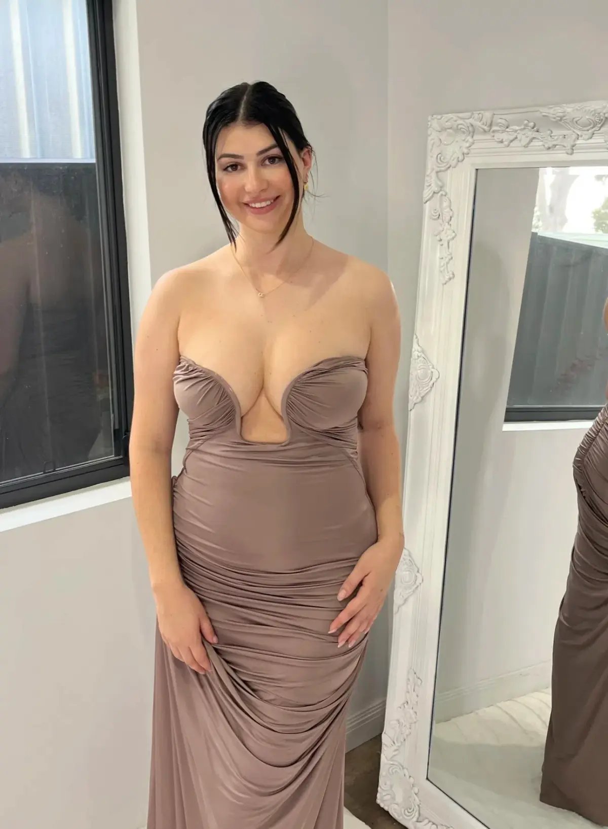 Paris Georgia Val Dress Concrete Size 10 photo 2