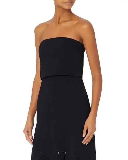 Dion Lee Strapless Laser Cut Dress Black Size AU 8 photo 4