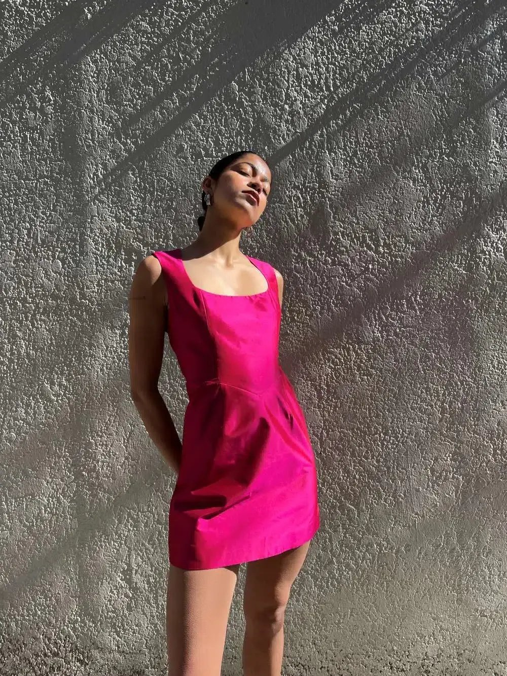 Van Der Kooij Ina Mini Dress Hot Pink Size 6 photo 3