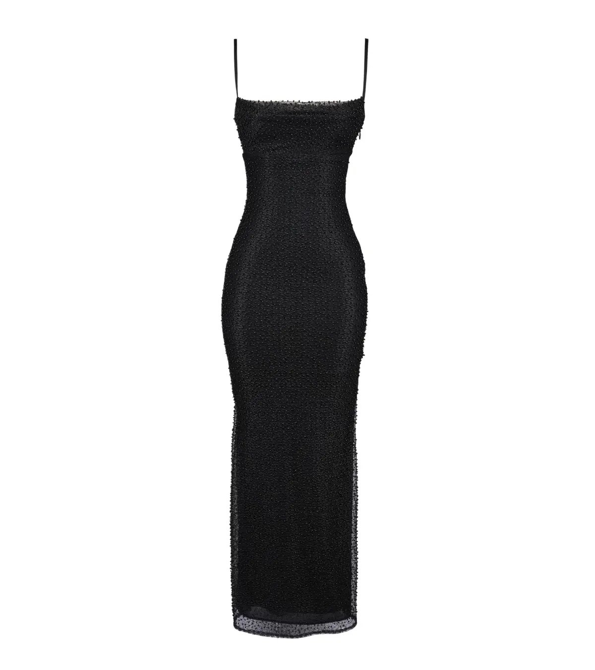 House Of CB Calla Pearl Embellished Maxi Dress Black Size M / AU 10 photo 5