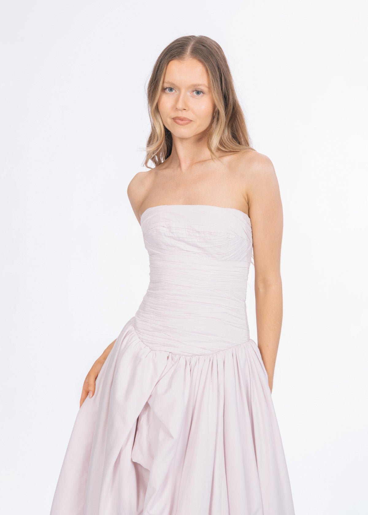 Violette Bubble Dress in Pastel Pink photo 3