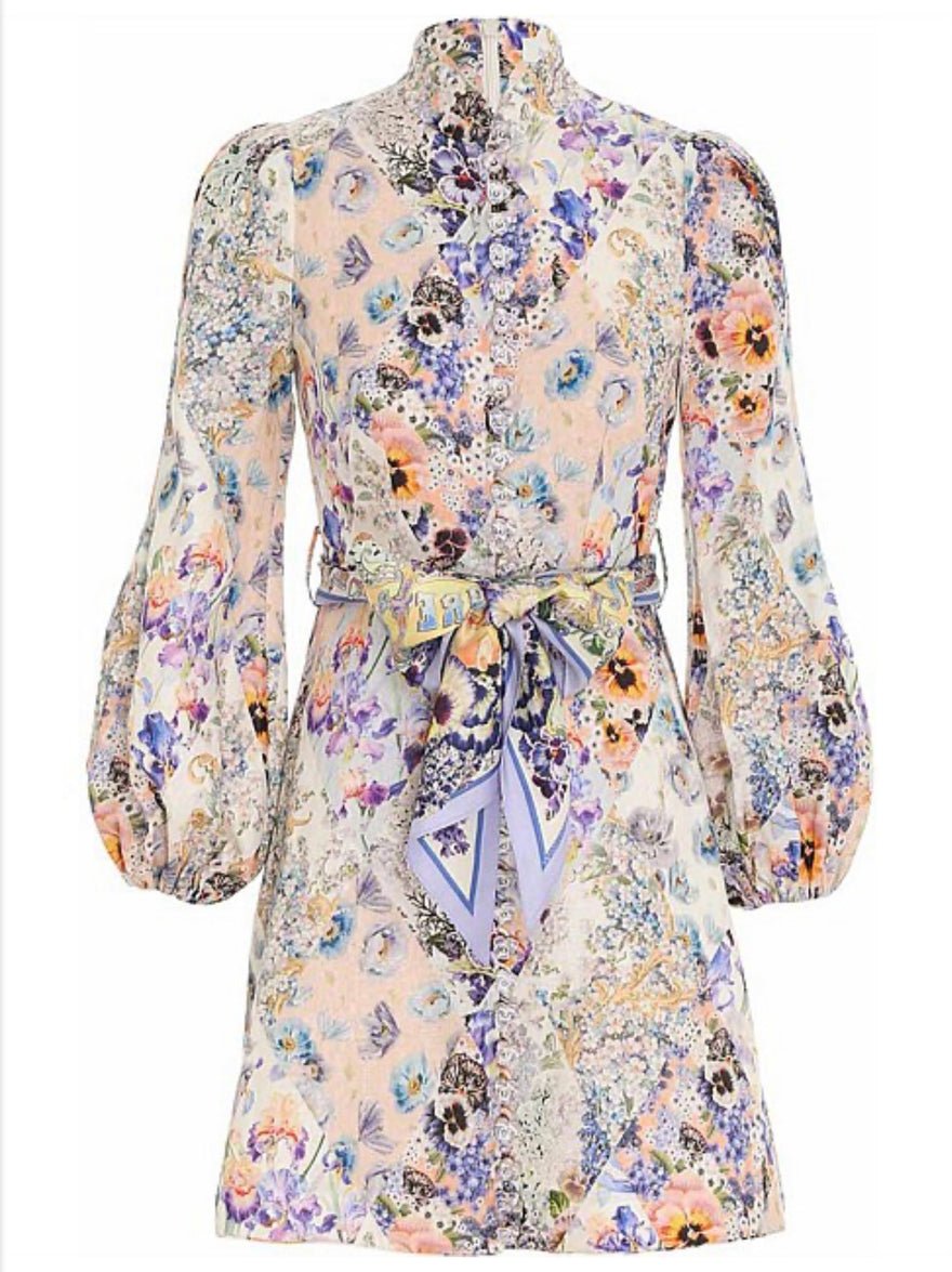 Zimmermann Tama Belted Mini Dress photo 2