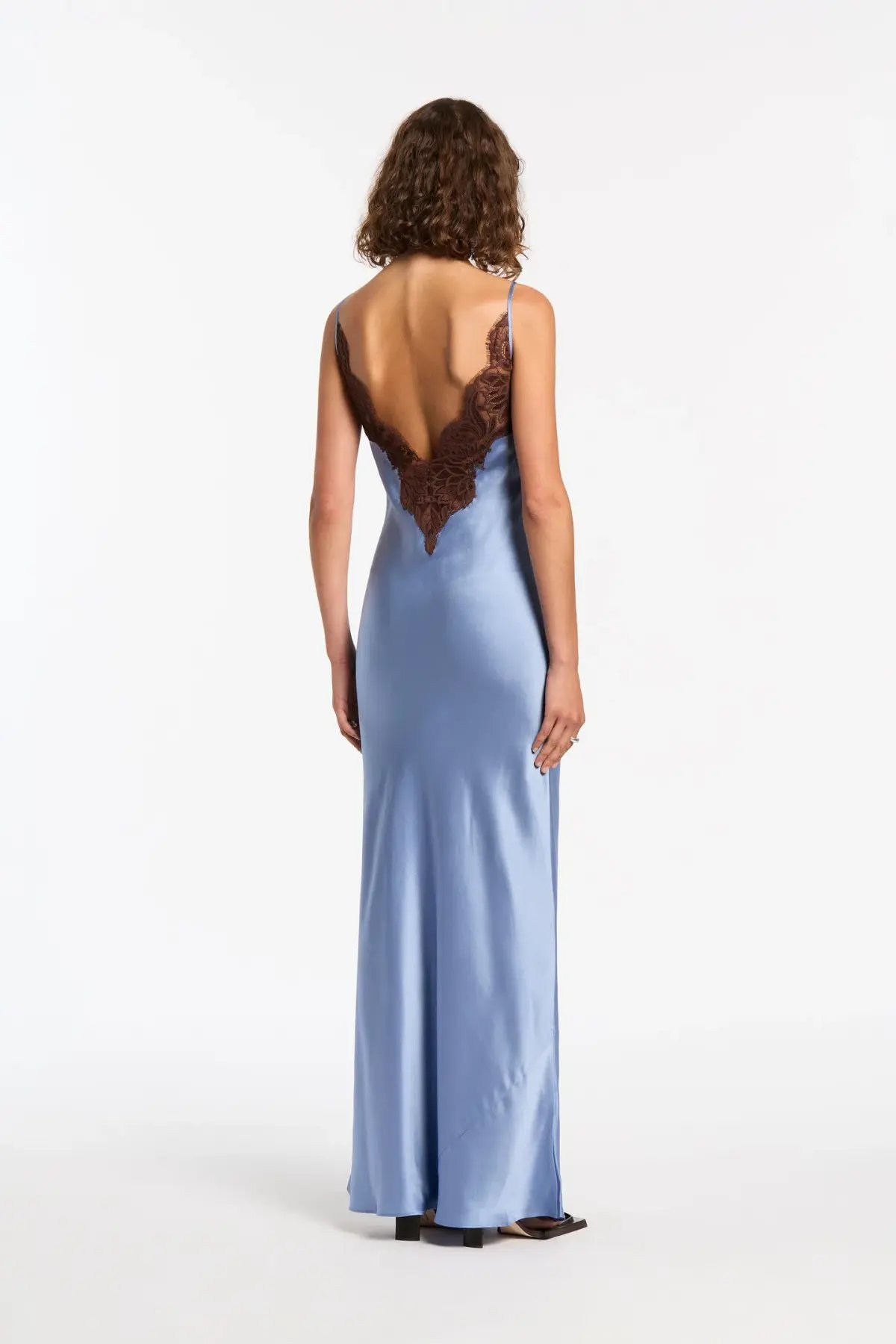 Sir The Label Danseurs Lace Slip Dress in Blue Size 0 / AU 6 photo 4