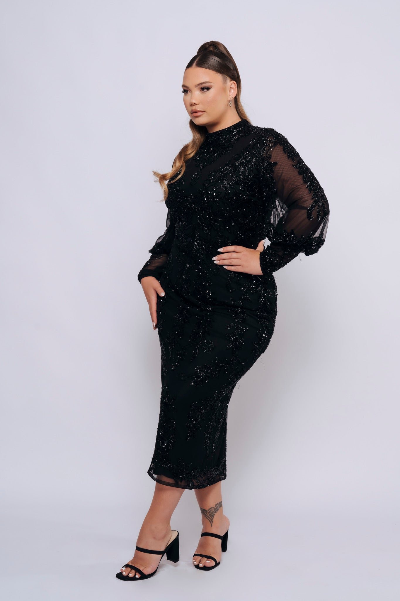 DYLAH MIDI BY MY SECRET WARDROBE BLACK photo 2