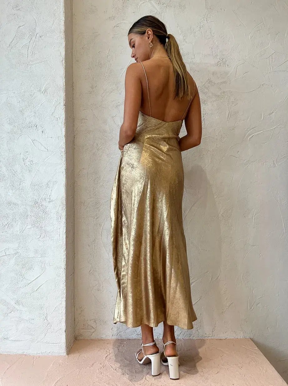 Acler Queensbridge Dress In Gold Size 12 photo 3