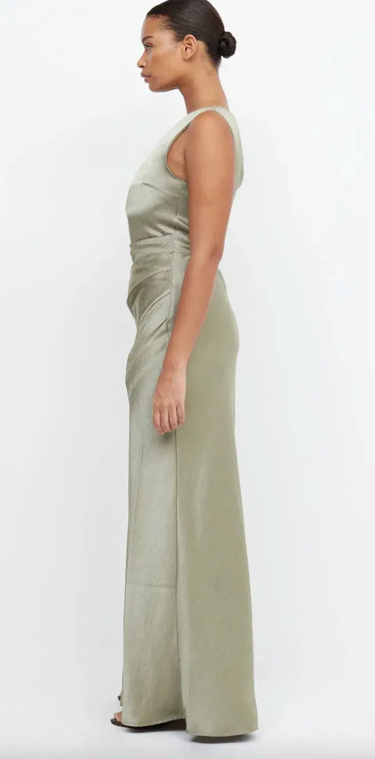 Bec & Bridge The Dreamer Asym Dress Sage Size 8 photo 3
