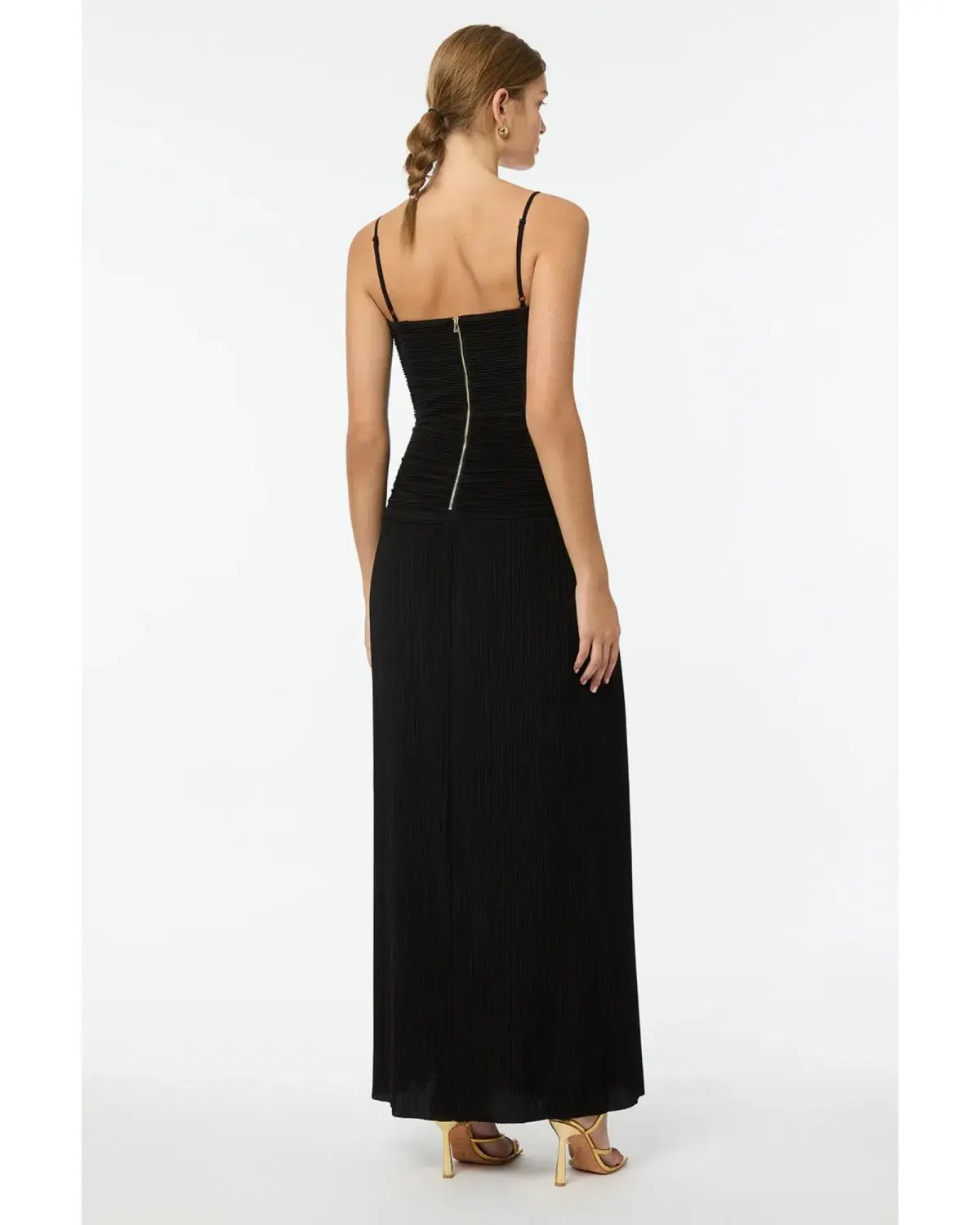 Manning Cartell Double Time Pleat Dress Black Size AU 8 photo 4