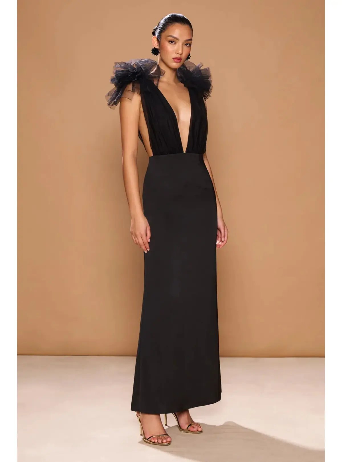 Sonya Moda Como Gown Noir Size AU 10 photo 2