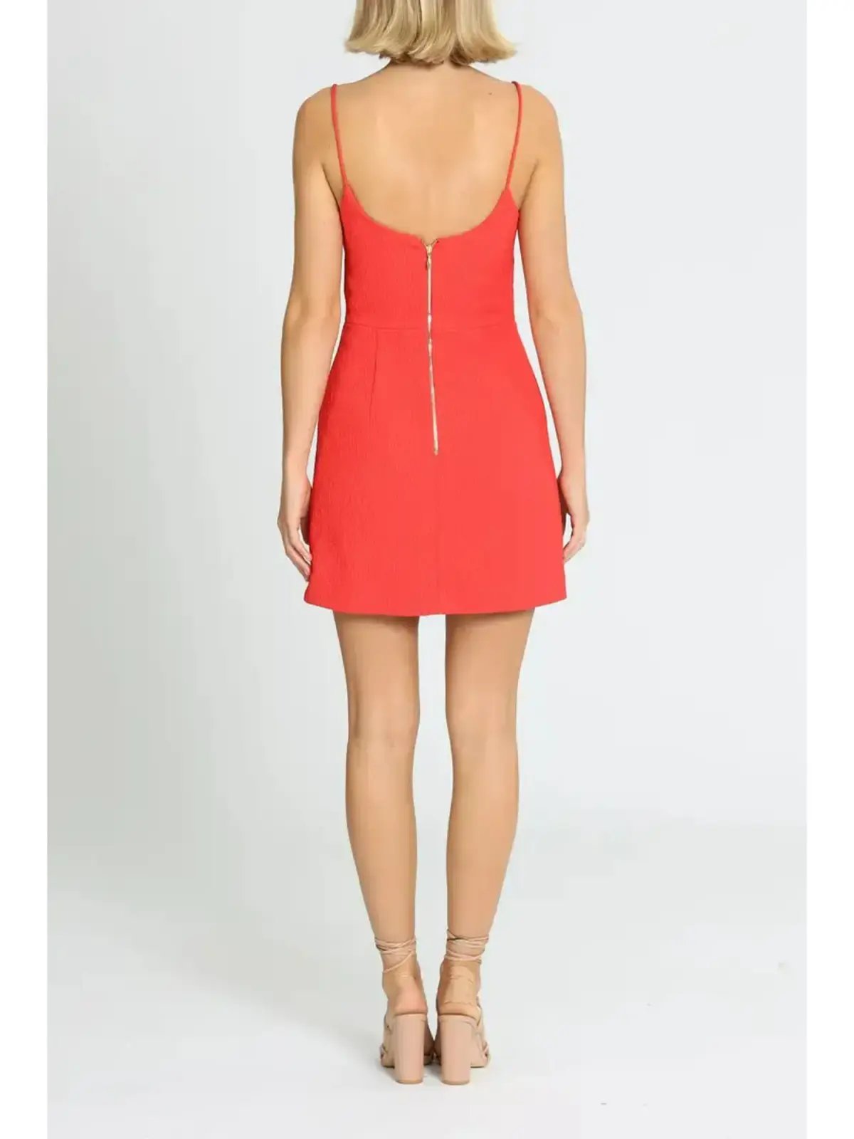 Rebecca Vallance Romy Mini Dress in Red Size AU 6 photo 3