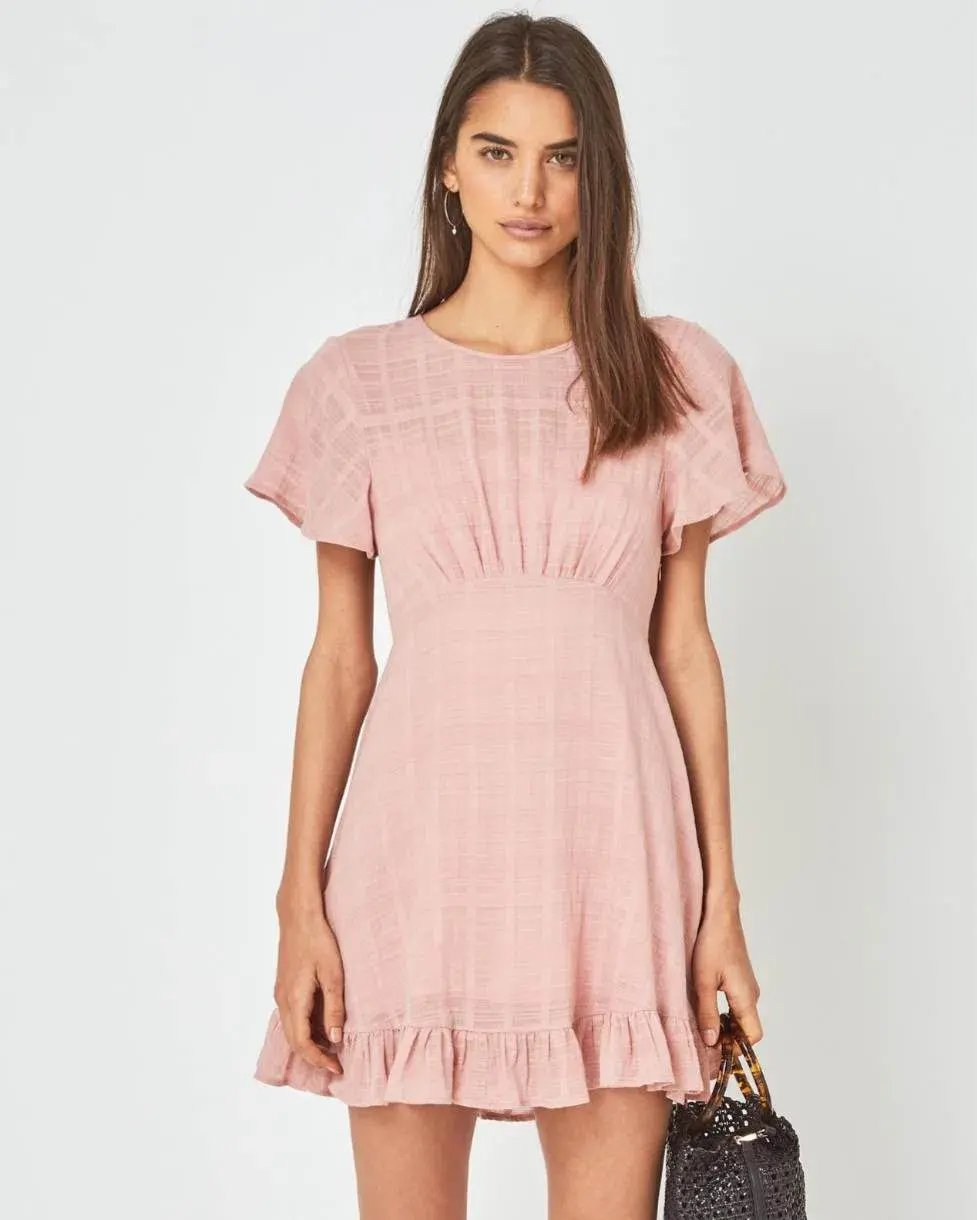 Auguste The Label Pia Mini Dress Pink Size 6 photo 2