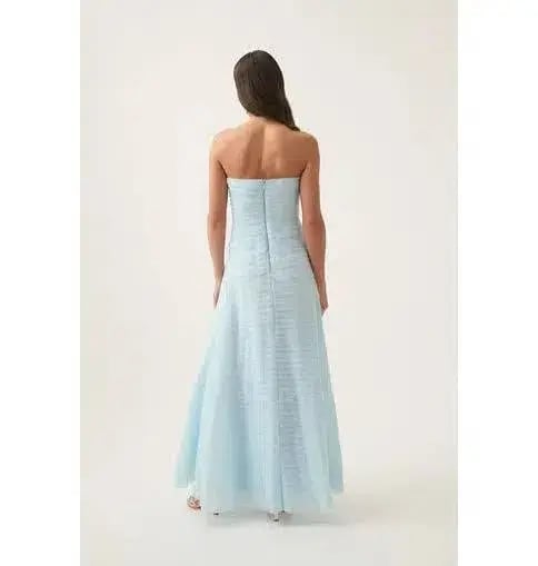 AJE BLUE SOUNDSCAPE MAXI DRESS BLUE SIZE 12 photo 2