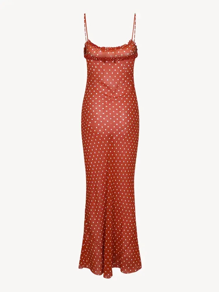 Realisation Par The Esmé Maxi Dress Rouge Spot Size 10 photo 9