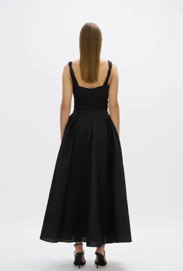 Rachel Gilbert Sophia Strap Dress Black Size AU 10 photo 2