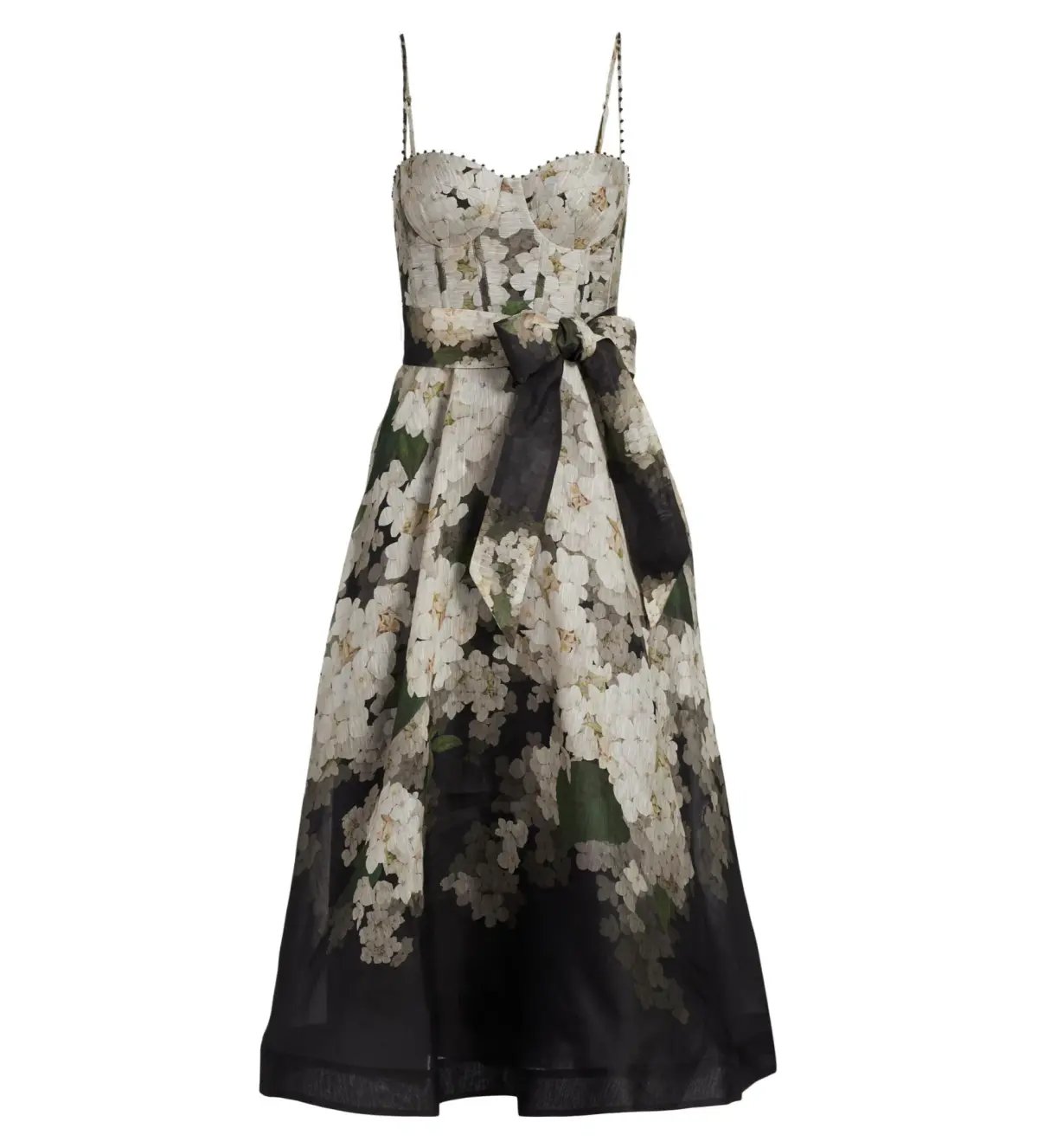 Zimmermann Balance Picnic Dress in Black Hydrangea Size 2/ AU 12 photo 3