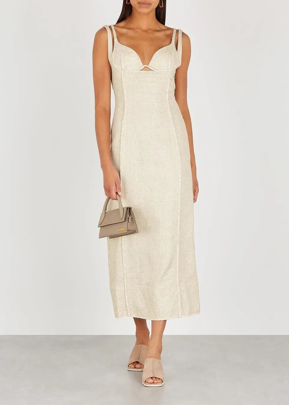 Jacquemus La Robe Valerie Dress Nude Size 34/AU 6 photo 3