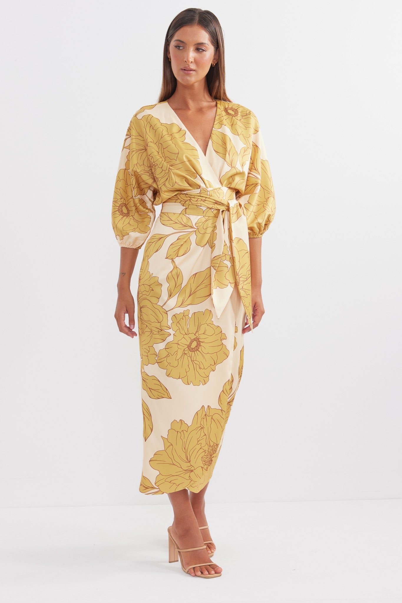 PASDUCHAS FAVOURITE WRAP MIDI - GOLDEN photo 2