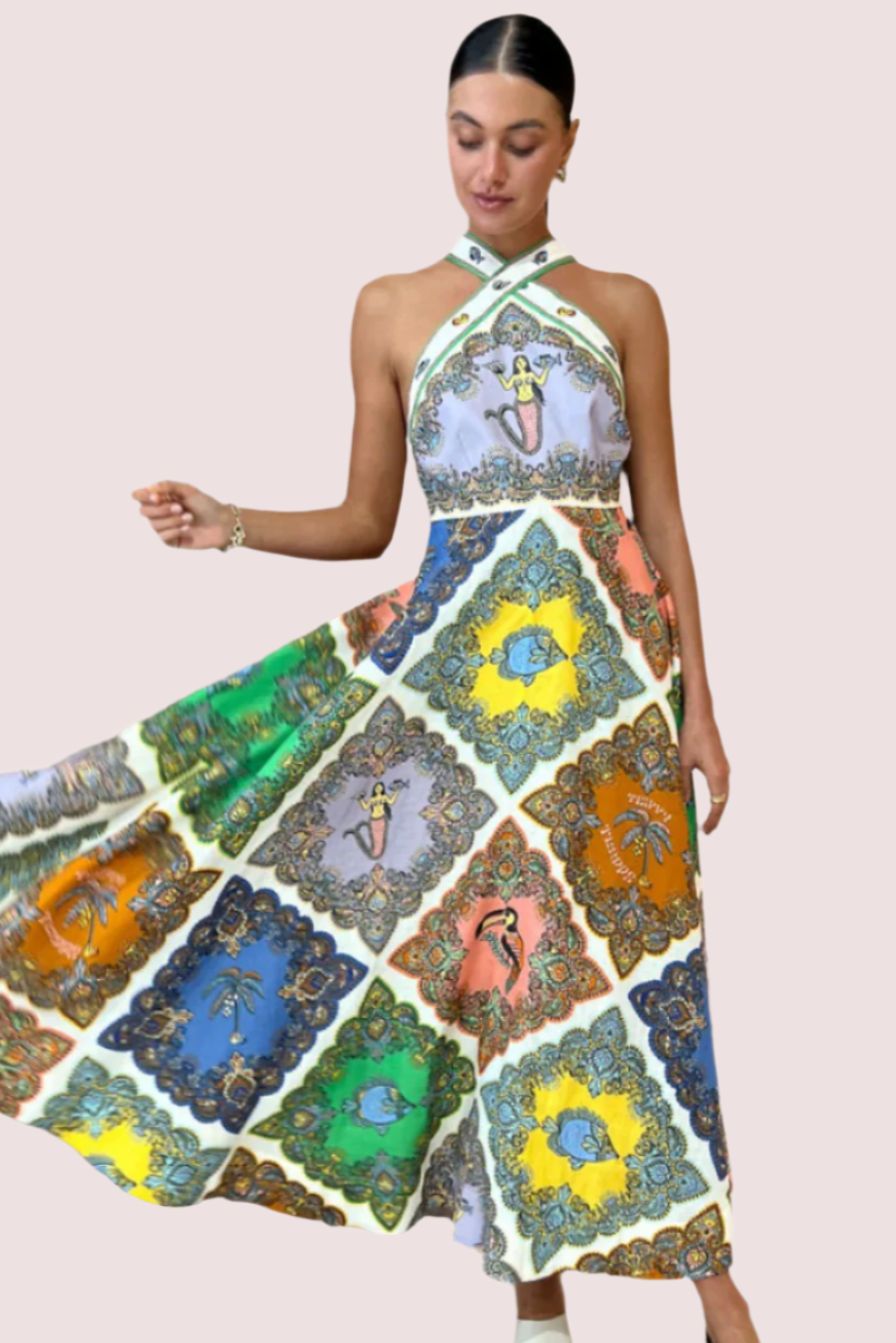 Alemais Trippy Troppo Halter Dress photo 2