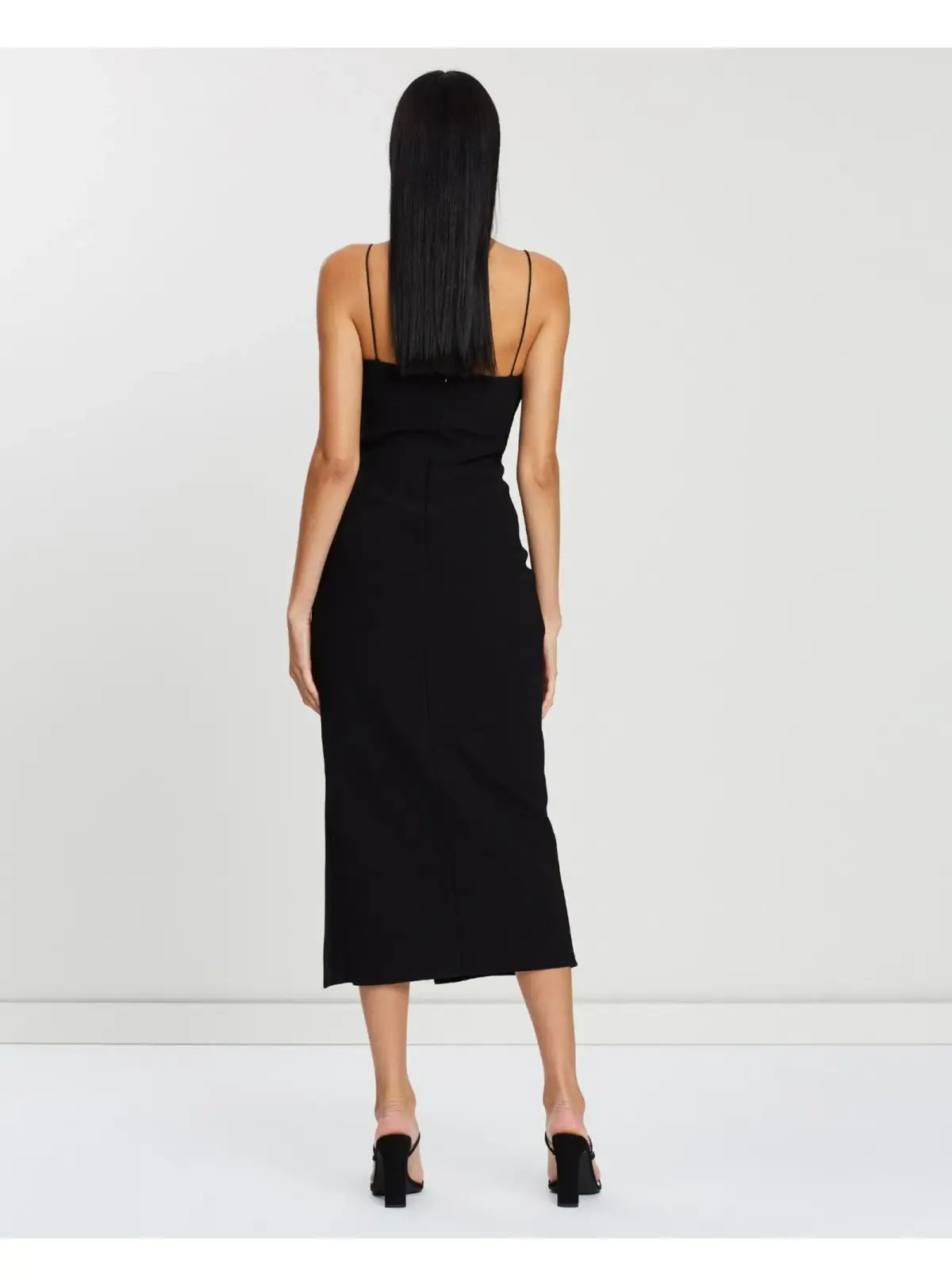 Bec & Bridge Dominique Asymmetrical Black Dress Size AU 6 photo 4