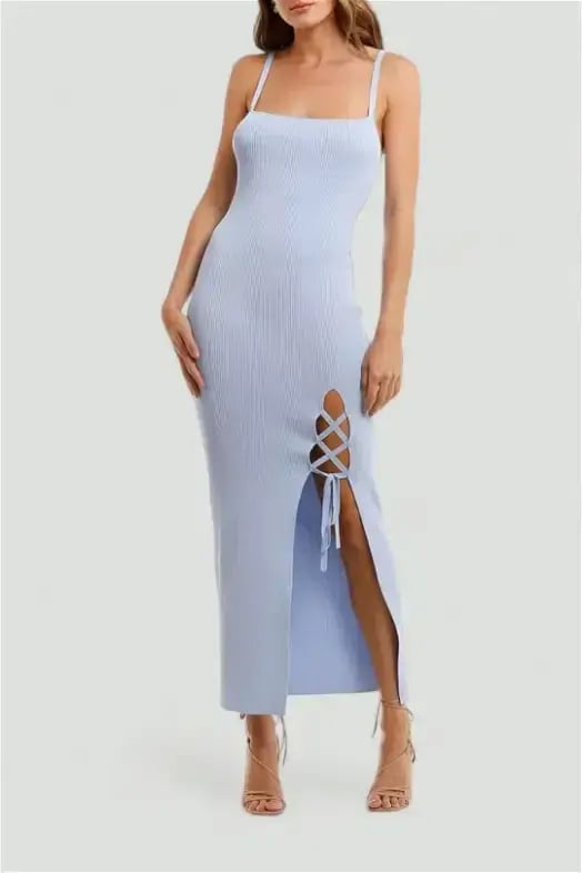 Bec & Bridge Lola Midi Dress Sky Blue Size 6 photo 2