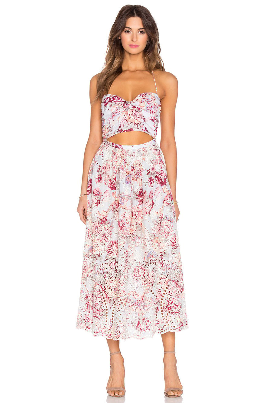Zimmermann Eden Floral Tie Midi Dress photo 2