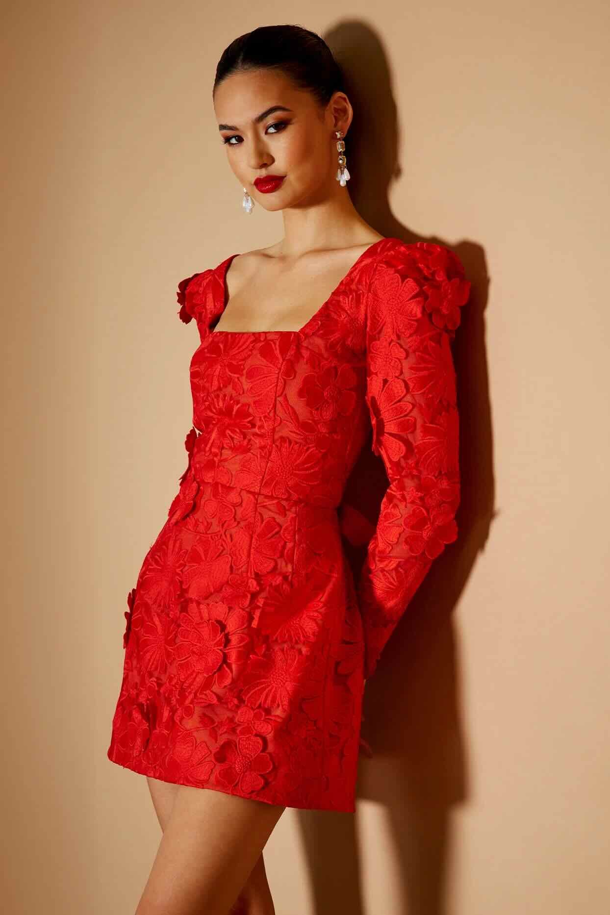 HELSI ELLEN DRESS - POPPY photo 2