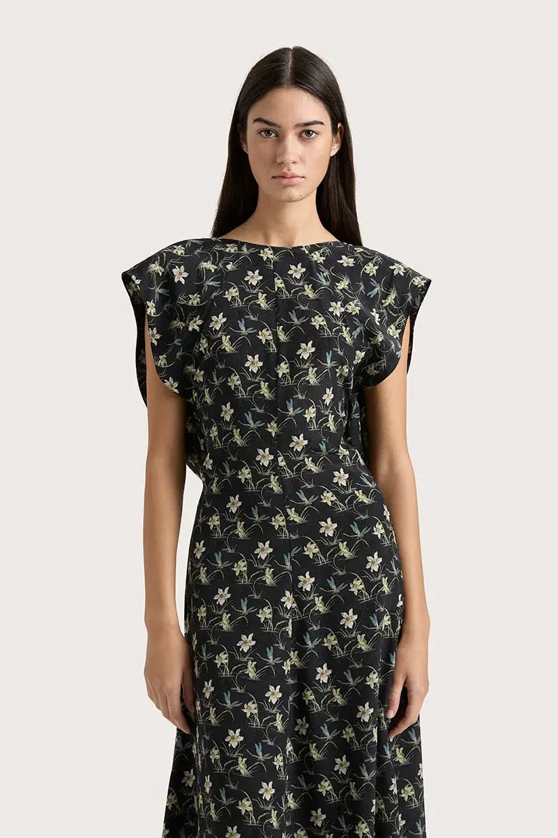 Faithfull Paloma Maxi Black Floral AU Size 8 photo 5