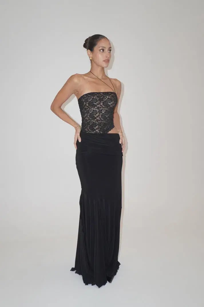Deconduarte Ilona Maxi Dress Black Size 8 photo 2