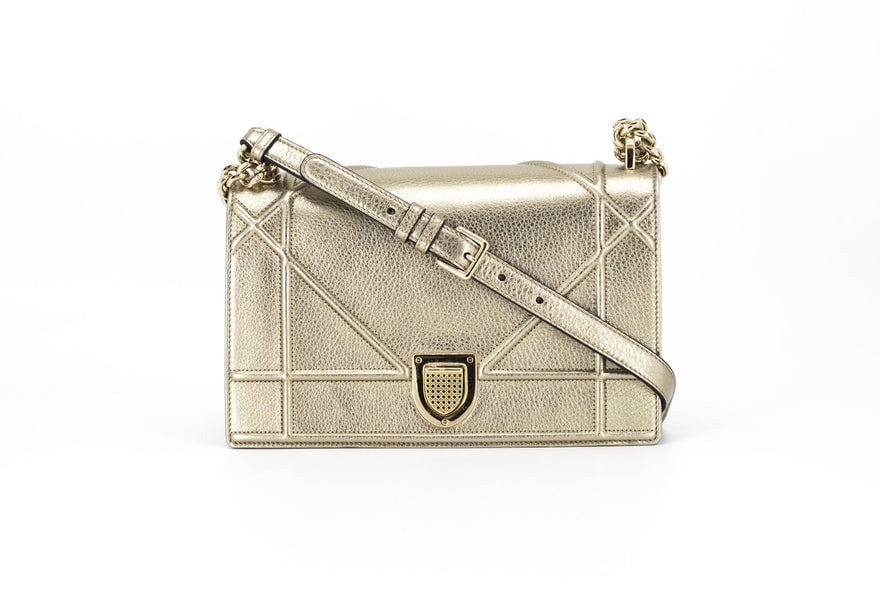 Dior Medium Diorama Flap Bag Champagne photo 4