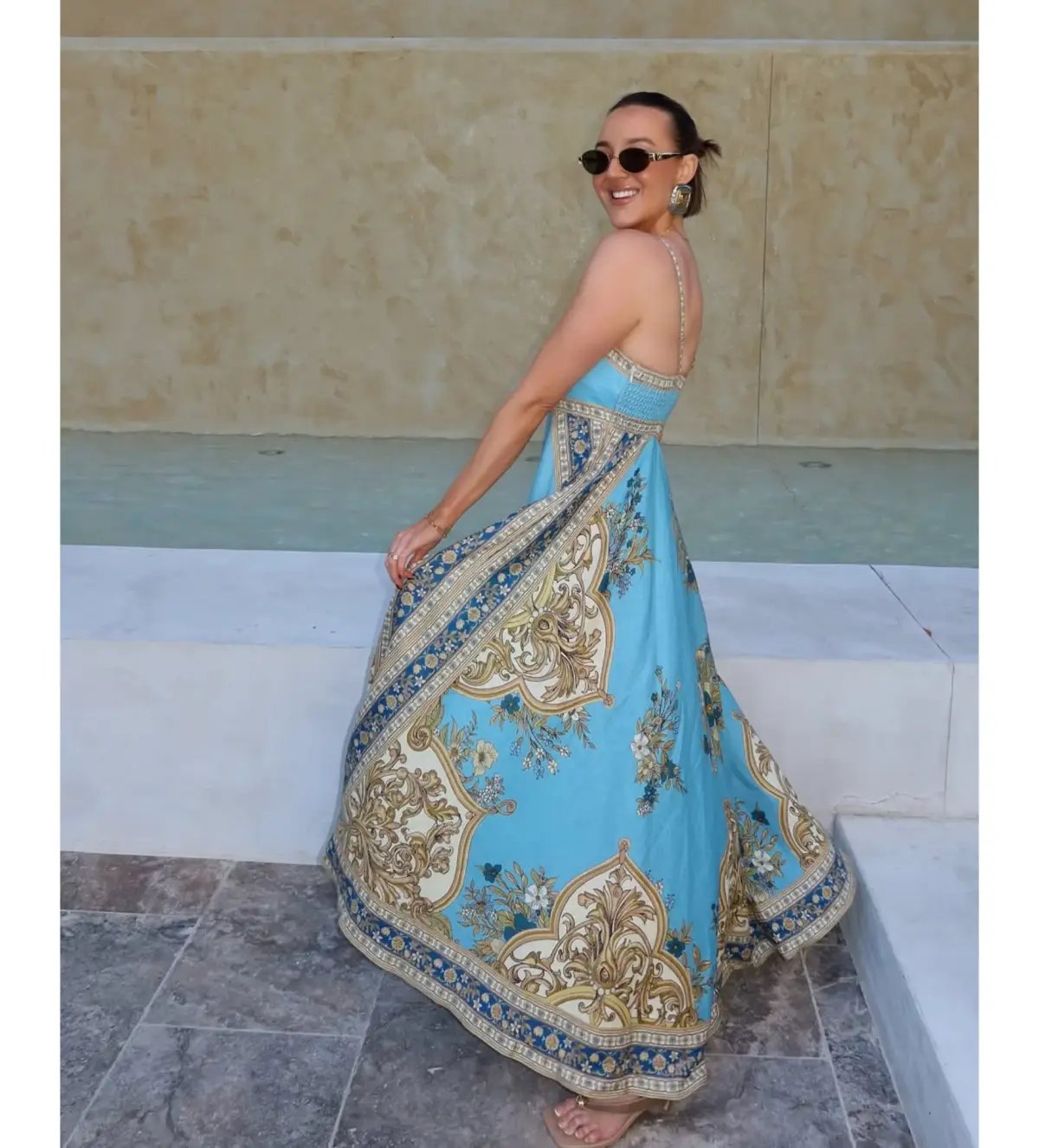 Alemais Cassie Sundress La Sirena Boutique Exclusive in Print Size 14 photo 3