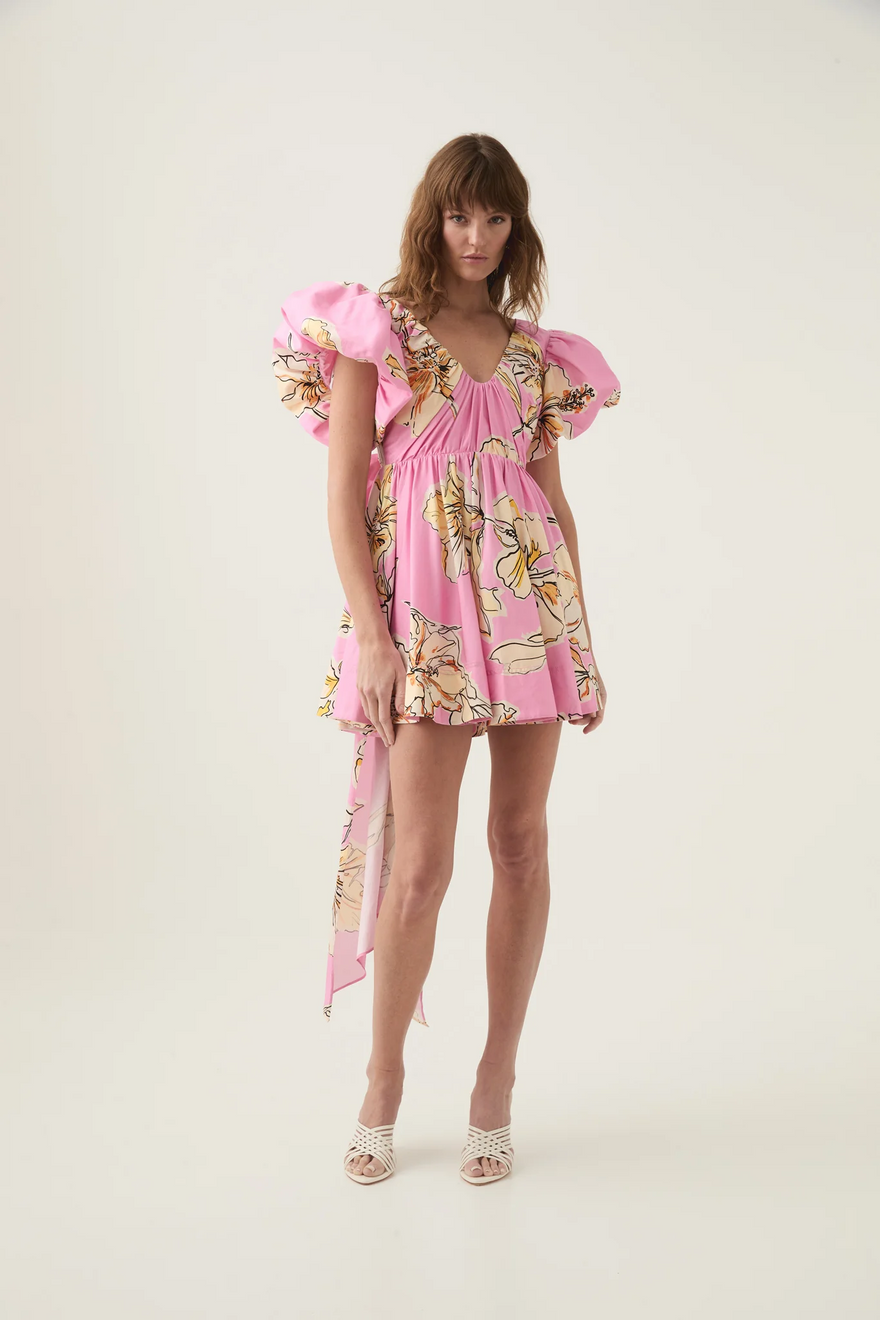 Aje Gretta Bow Back Mini Dress photo 4