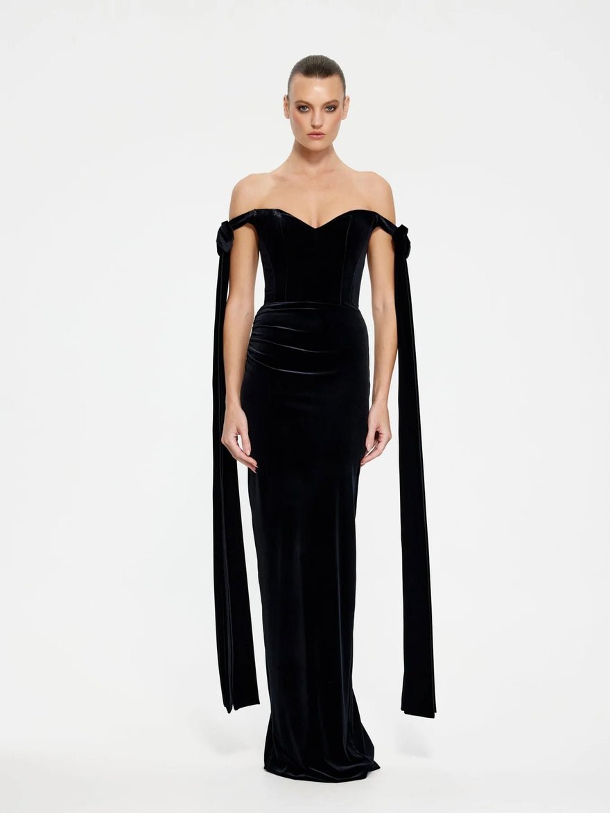 Effie Kats Ginger Gown Black Velvet photo 4