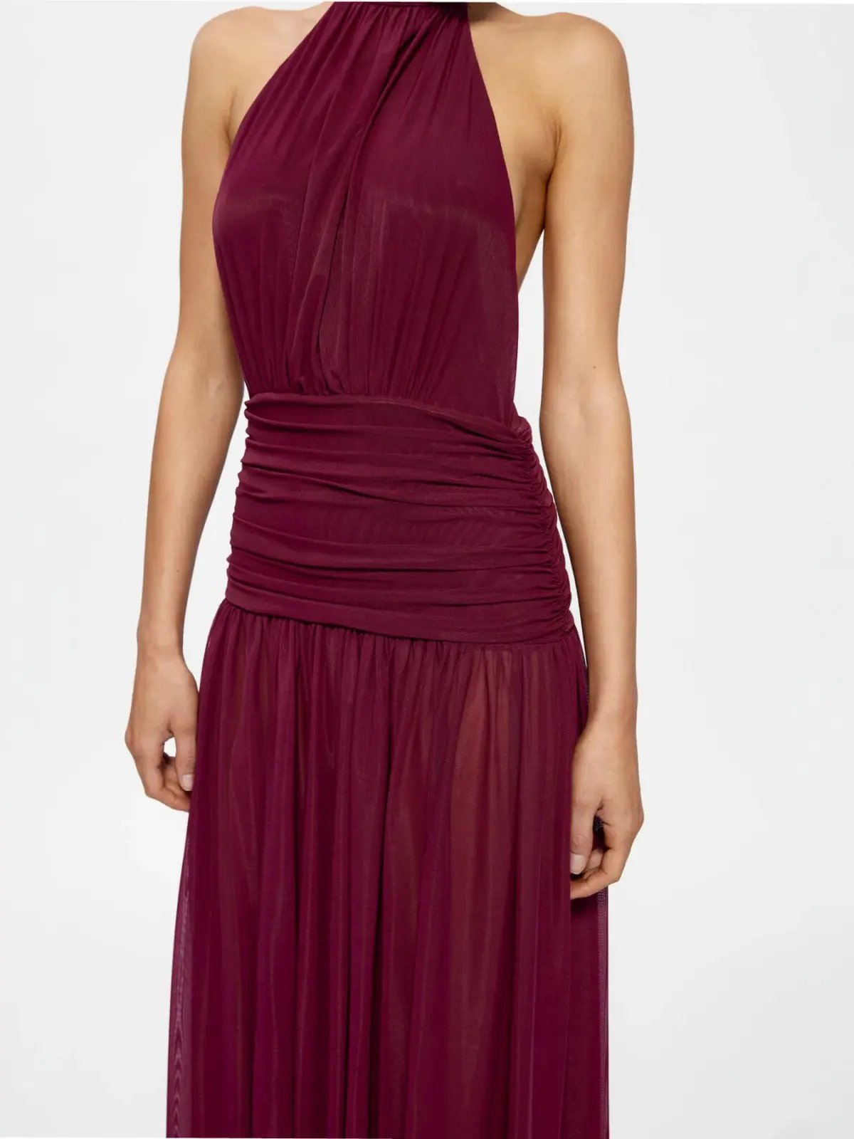 Effie Kats Verity Gown Maxi Dress in Burgundy Size L / AU 12 photo 4