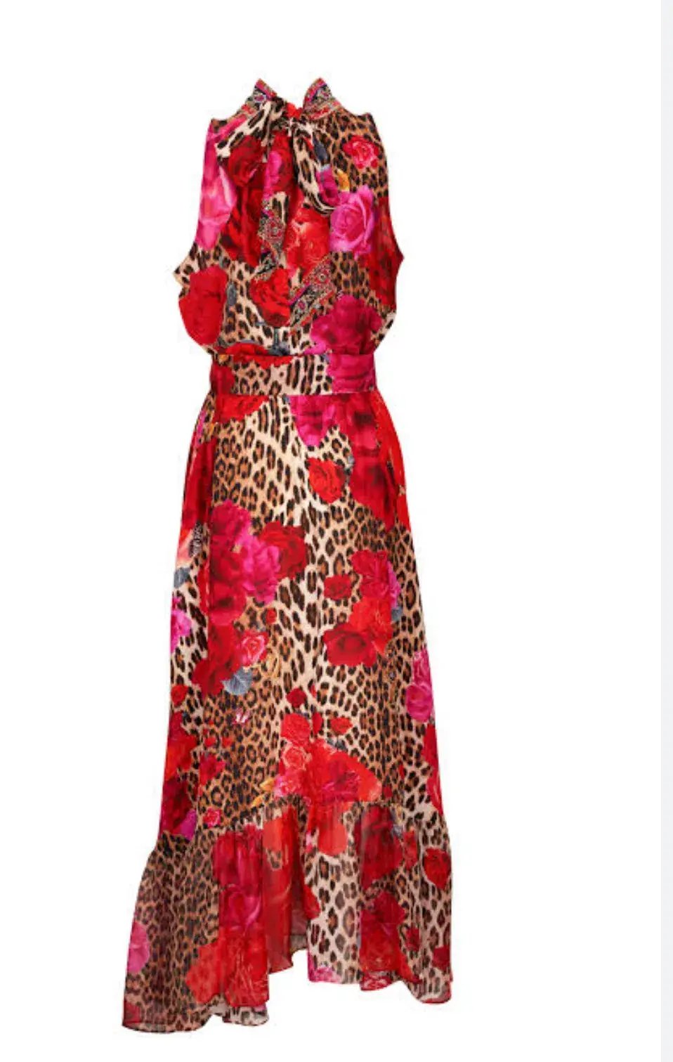 Camilla - NECKTIE DRESS WITH ELASTICATED WAIST HEART LIKE A WILDFLOWER photo 3